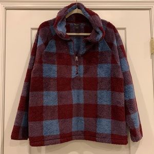 NWT Eddie Bauer Women’s Quest Plush Half Zip Pullover Fleece Size Large